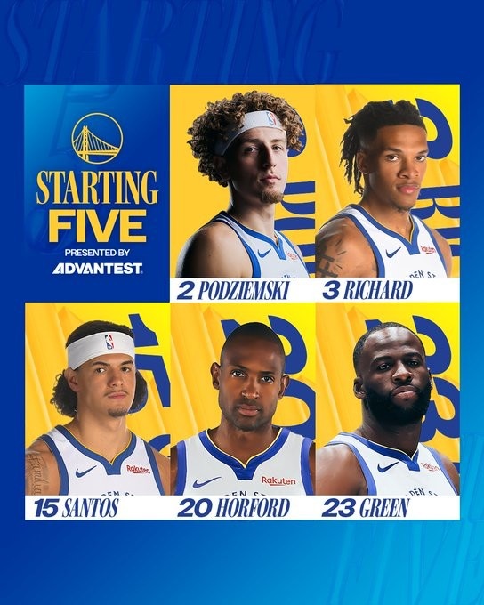 开云注册网址-主场迎战公牛！勇士首发：波杰、理查德、桑托斯、霍福德、追梦